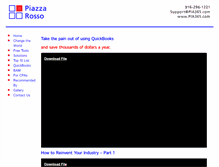 Tablet Screenshot of piazzarosso.com